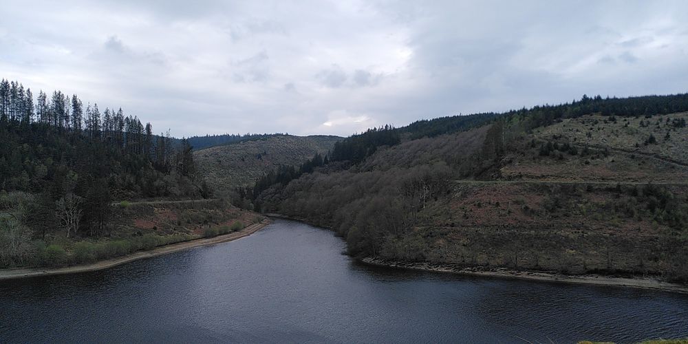 A reservoir and gorgeousness close to the Cambrian Way, Wales