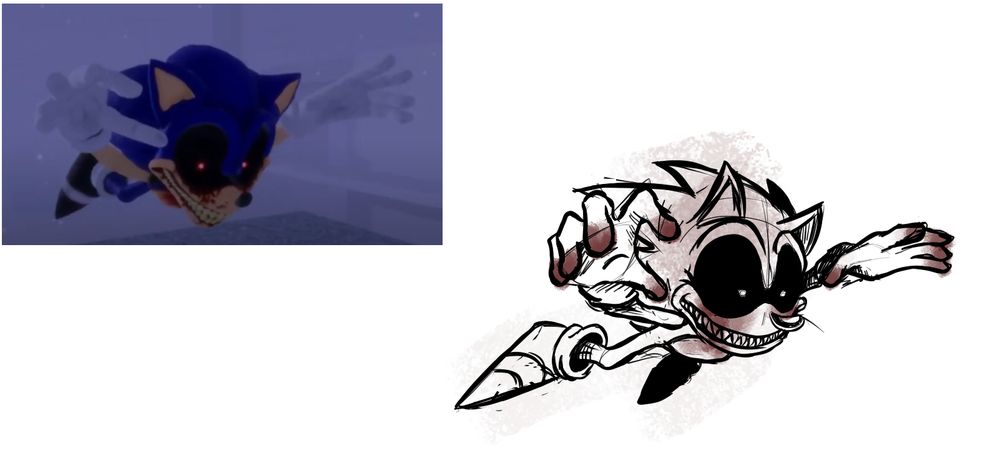 A goofy creepy hedgehog is coming to youuuu ahhhhhh