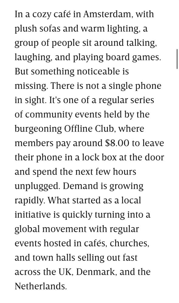 Screenshot of an article on Ditch Your Screens to End the Global Friendship Recession https://www.wired.com/story/ditch-screens-end-global-friendship-recession/