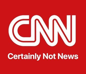 CNN logo with fake tagline "CNN - certainly not news"