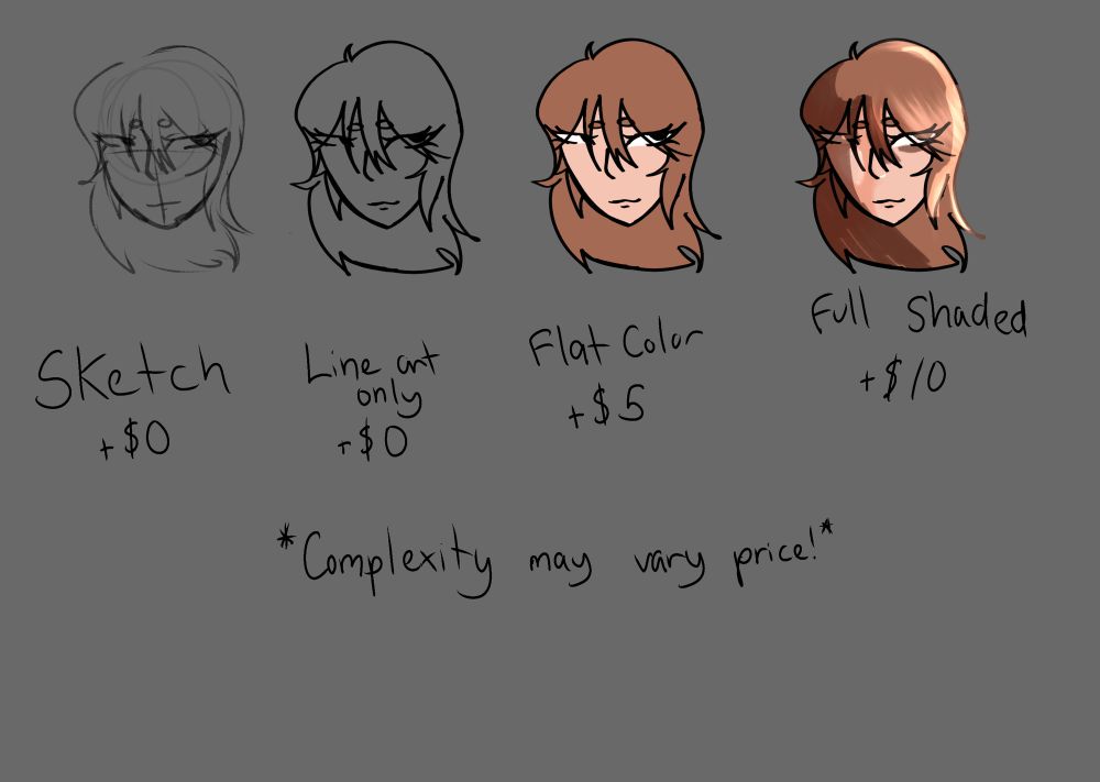 +$5 per extra character 