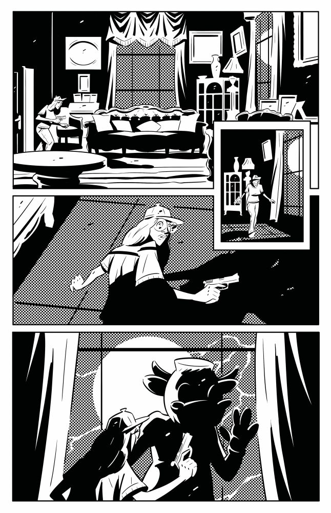 Page from Quick Stops Vol. 2 issue #3 showing Nancy Goldruff meeting Mooby
