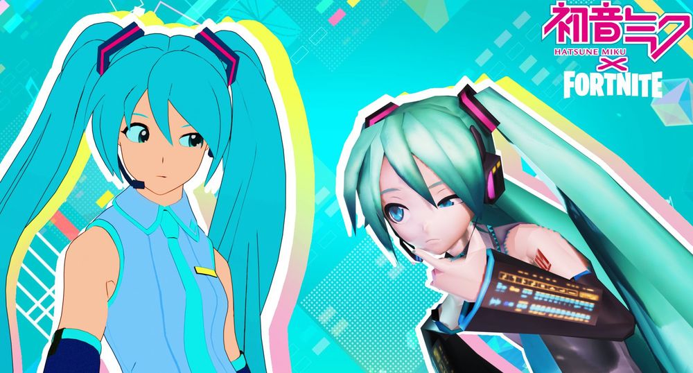 Fortnite miku looking project Diva miku