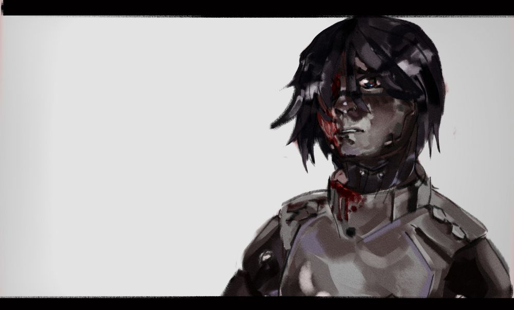 recreation of ending scene for the memory ending in signalis