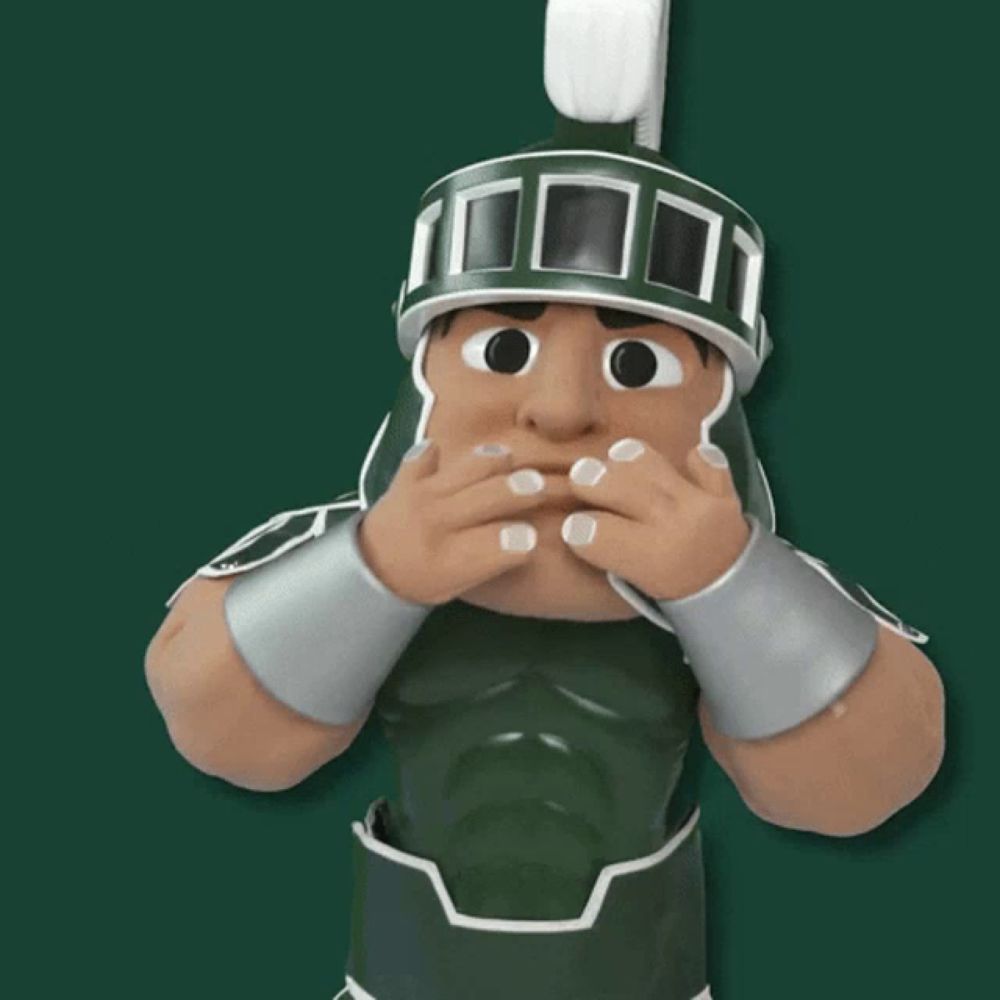 a cartoon character in a spartan costume is pointing his finger