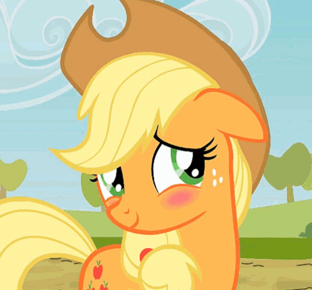 a cartoon pony with a brown hat on