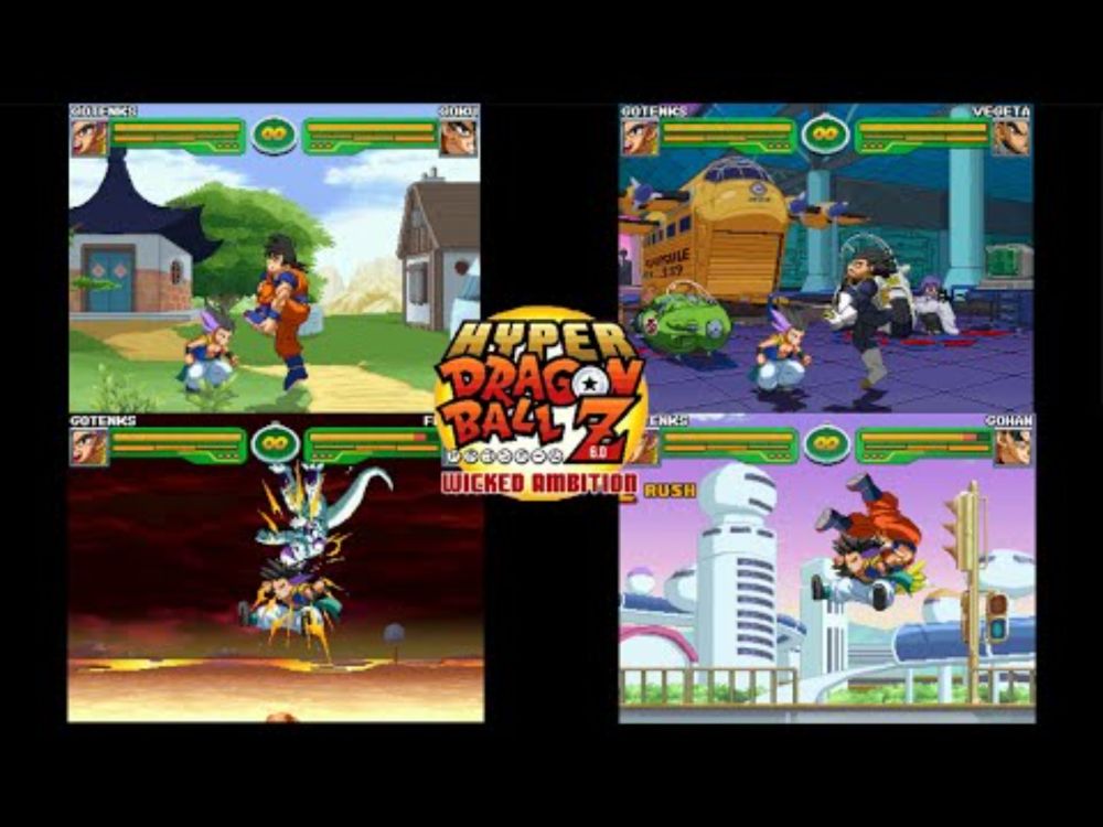 Hyper DBZ Wicked Ambition | All Gotenks' foot stomps and headbutts to all characters