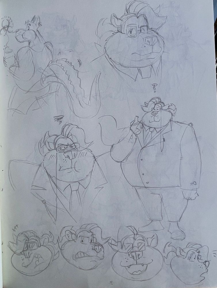 Allister Carver, a character from @blazingcheeks.bsky.social’s webcomic, Dusk Acres