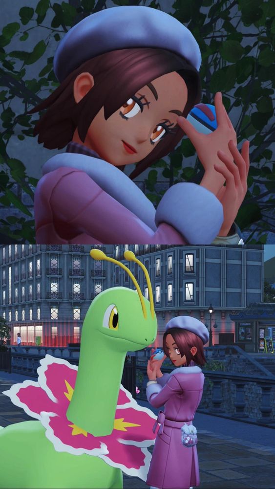 Meganium and pokemon trainer pokemon legends za nintendo switch 2 screenshot 