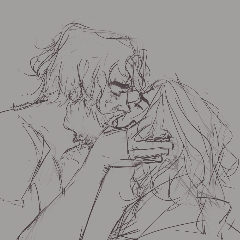 Jayce and Viktor making out sloppily