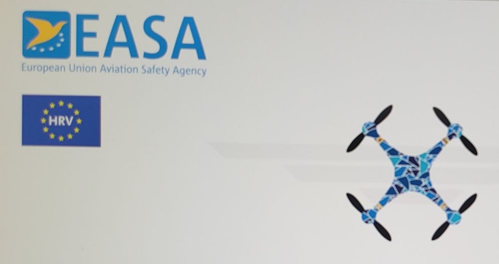 Part of the remote pilot certificate issued by the EASA and the national aviation authority (in this case, Croatian)