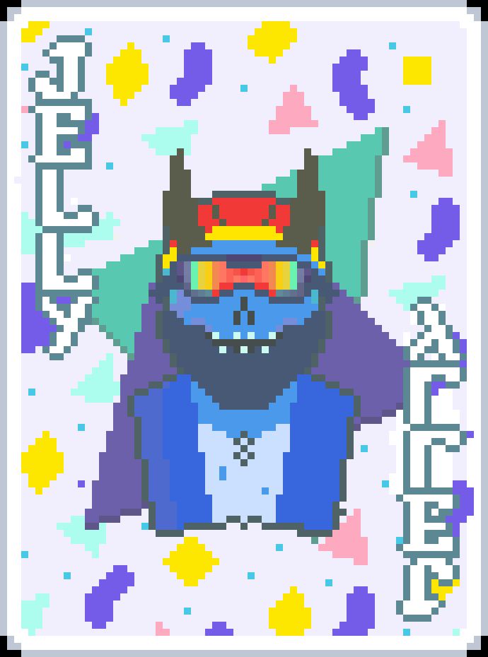 Balatro Reskin of the Throwback Joker, resembling the old design of TheCaptainJelly
