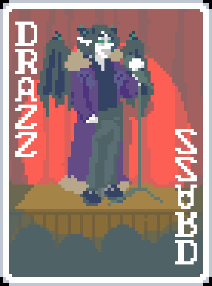 Balatro Reskin of the Hack Joker, resembling DrazzStarspire
