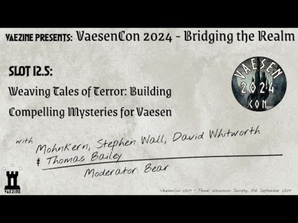 VaesenCon 2024 | Slot 12.5 - Waving Tales of Terror | Panel Discussion