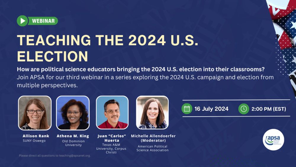 Webinar Series: Teaching the 2024 U.S. Election -