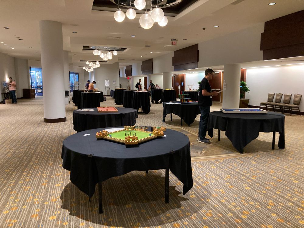 The dexterity games area at BGG.Con, which I am responsible for.