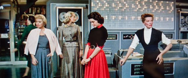 Covet-worthy working woman ensembles in Desk Set