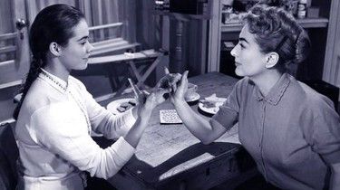 Heather Sears and Joan Crawford