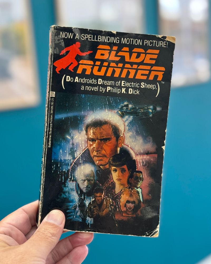 The cover to Blade Runner, or Do Androids Dream of Electric Sheep, a novel by Philip K Dick. 