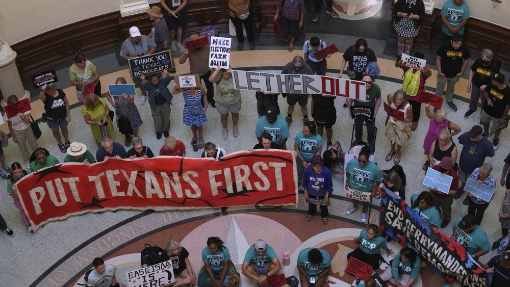 The Republican-controlled Texas House of Representatives voted Wednesday to pass initial approval to a redrawn congressional map that creates up to five new winnable GOP seats in Congress.
