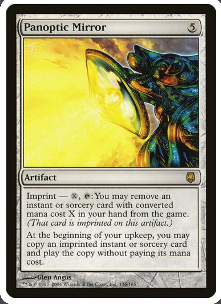 The Magic card Panoptic Mirror, which copies spells.