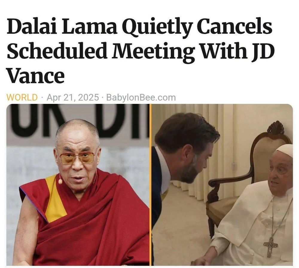 Dalai Lama quietly cancels scheduled meeting with JD Vance. 