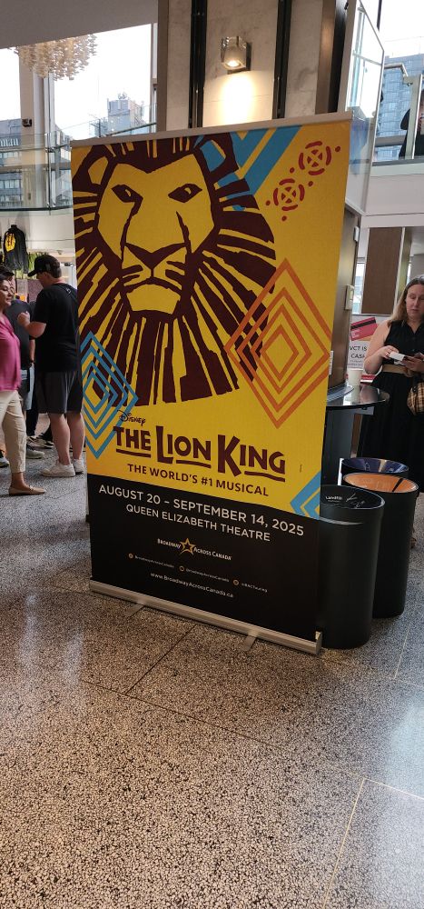 Poster for The Lion King musical