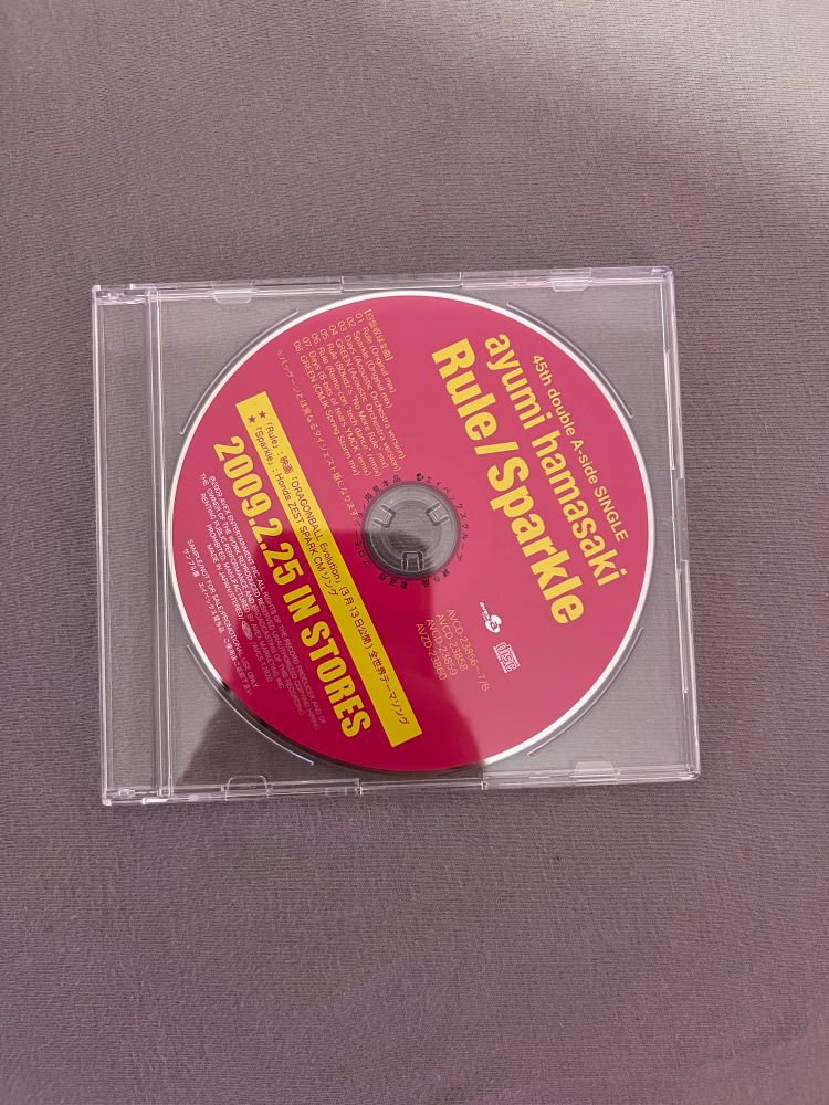 Ayumi Hamasaki Rule/Sparkle promo disc