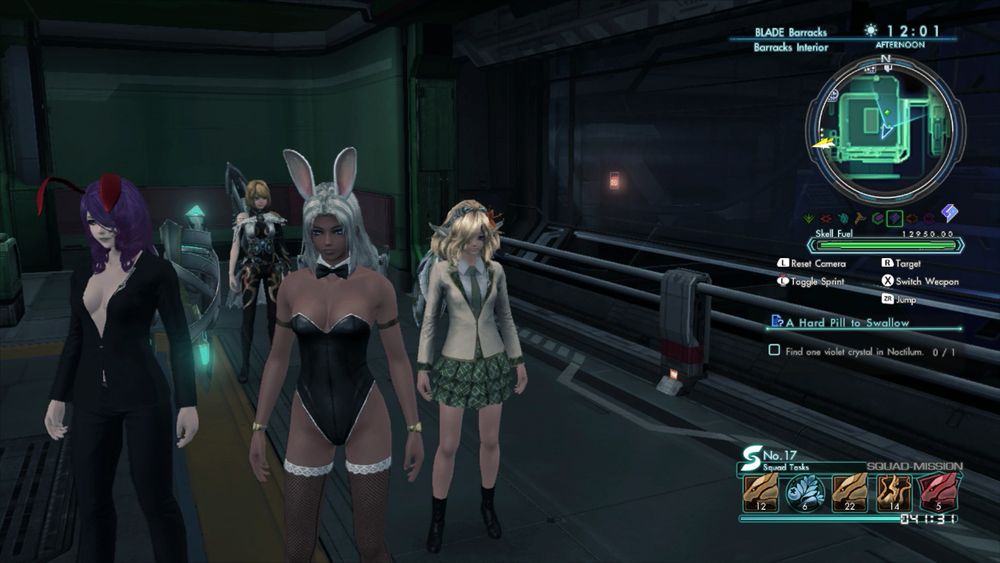 each character wears a different costume to go to a costume party