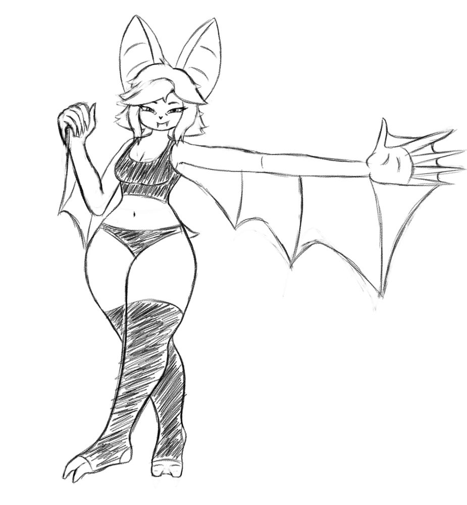 This is a character I've wanted to create for a while. This isn't a finished design yet since I want her to have a more interesting outfit, but I really like the way she looks. 