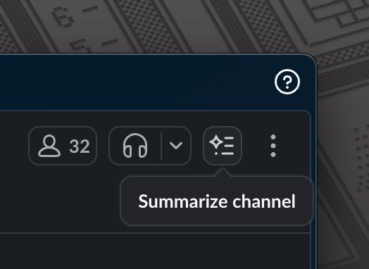 screenshot of slack's "summarize channel with ai" feature which is a punch in the gut of proper async communication