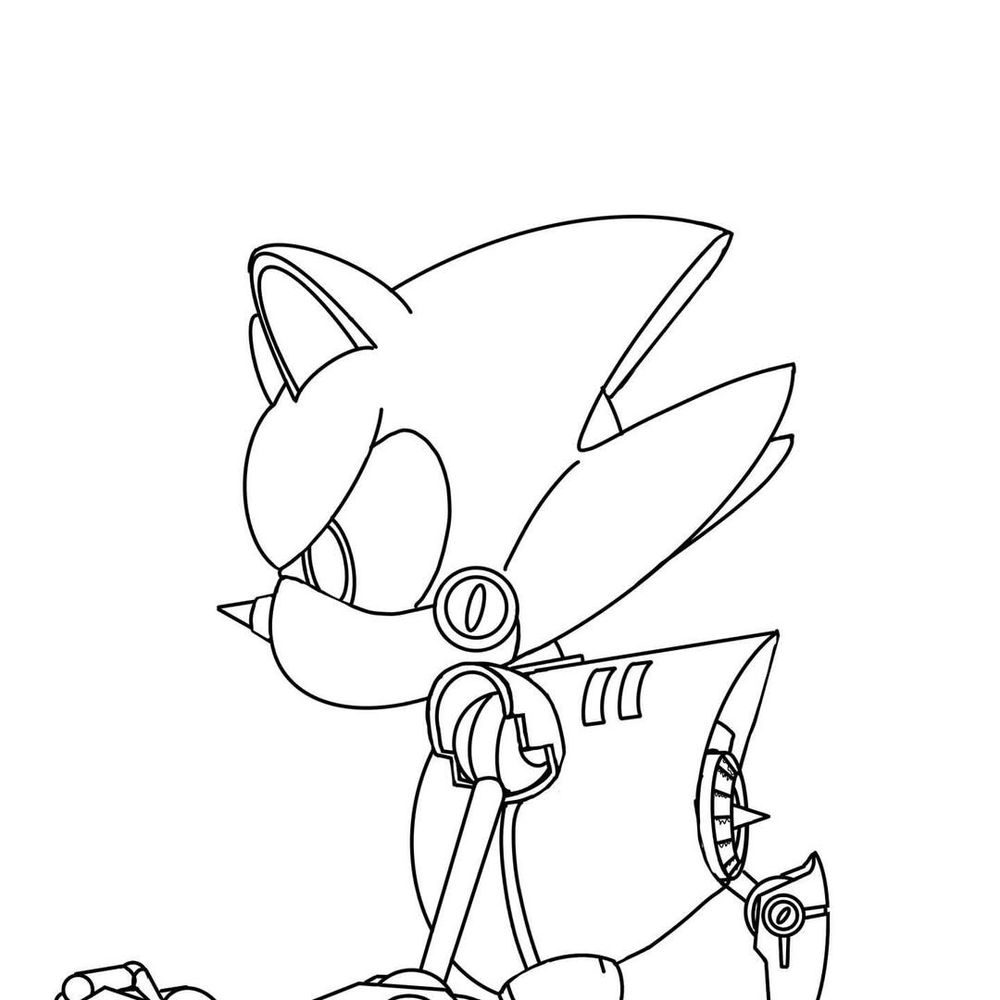Outline of Metal Sonic 