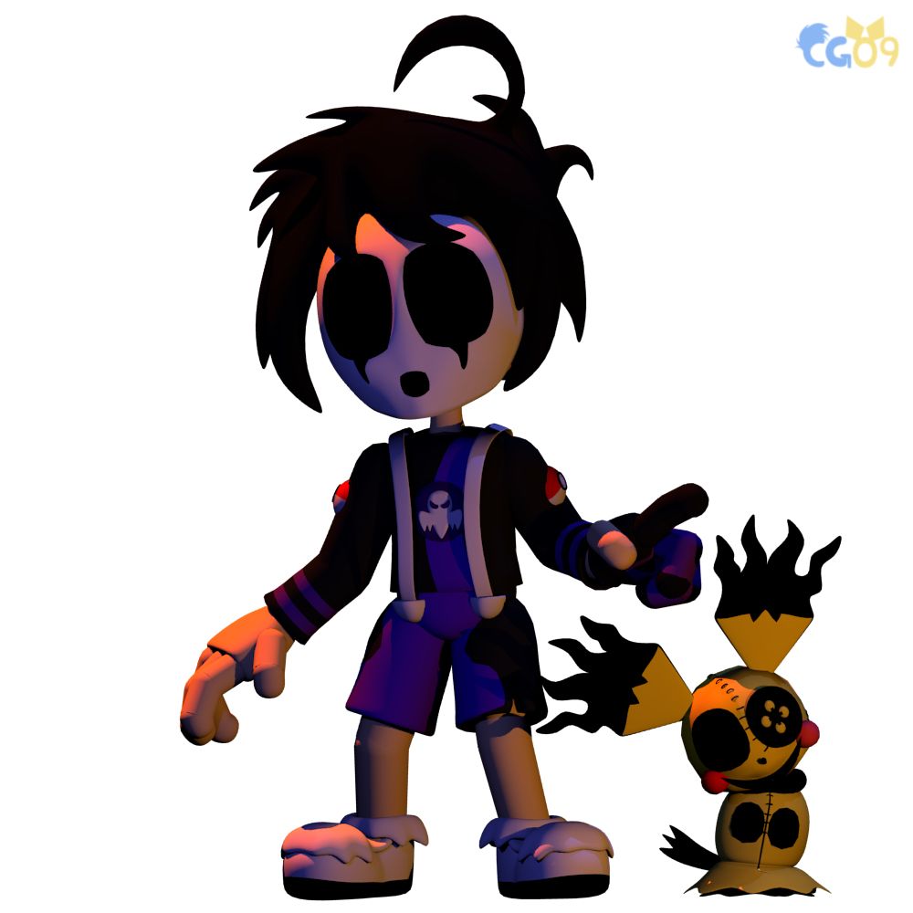 Chris as Allister & Pichu as Mimikyu