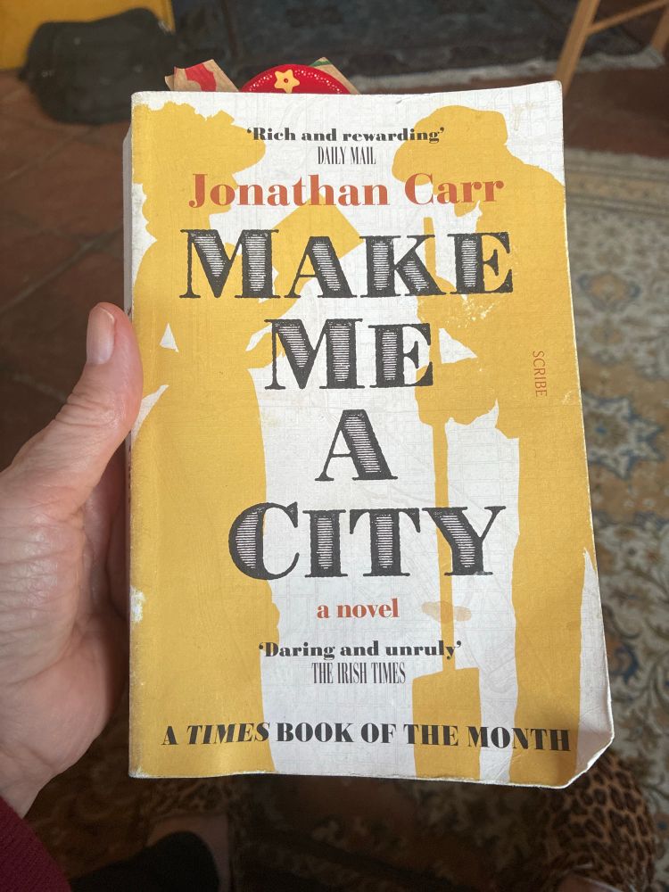 Front cover of novel make me a city 