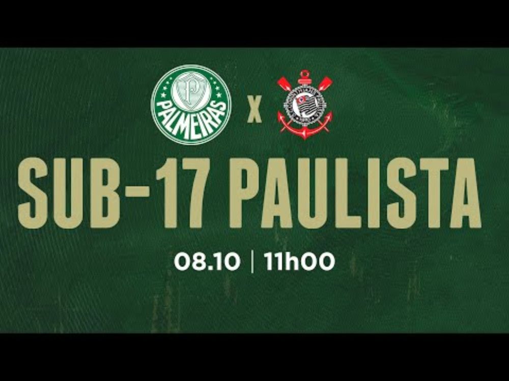 AO VIVO COM IMAGENS | PALMEIRAS X CORINTHIANS | PAULISTA SUB-17 2024