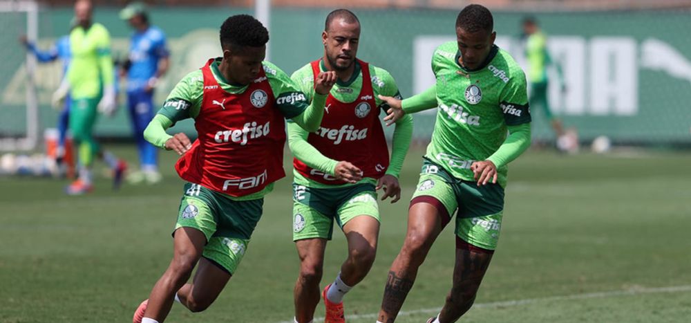 Palmeiras faz treino tático na Academia; time titular será diferente no jogo de sábado - PTD