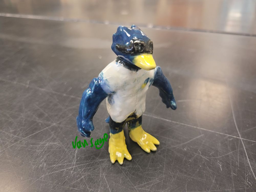 Ceramic berdly from deltarune