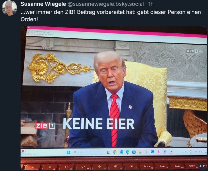 Österrikisk tvetydighet om danska ägg och Trumps testiklar