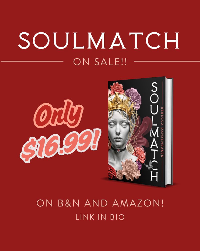 Soulmatch on sale!! Only $16.99 on B&N and Amazon! Link in bio.