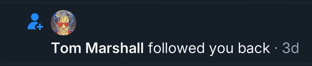 Tom Marshall followed you back