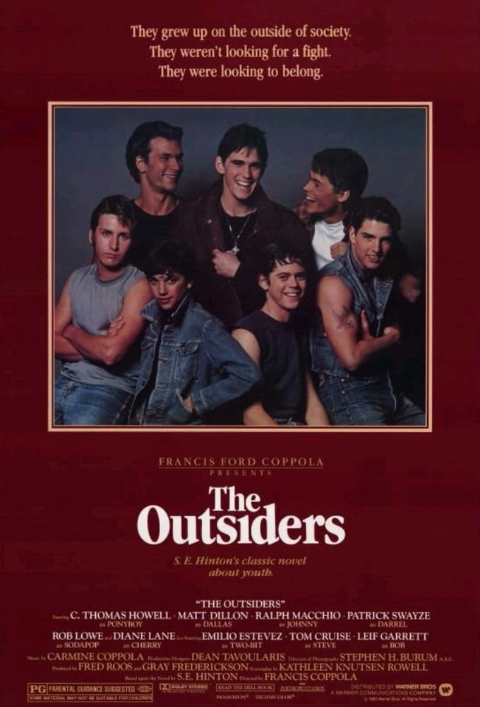 Poster for the movie the Outsiders