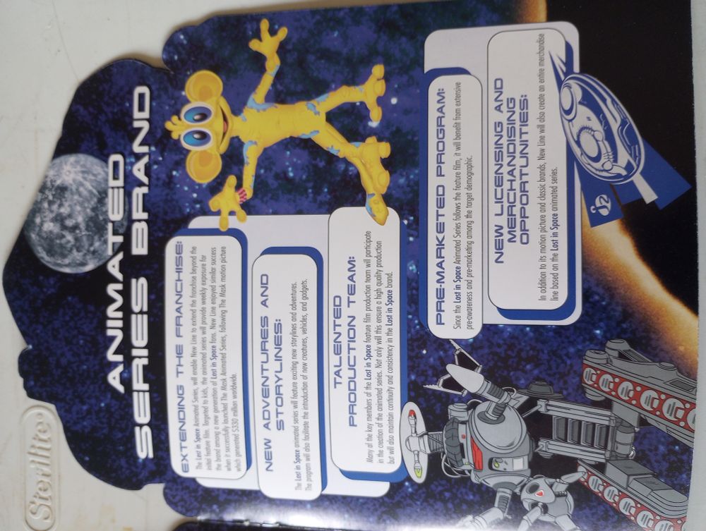 ANIMATED SERIES BRAND for Lost In Space. Obviously this never happened