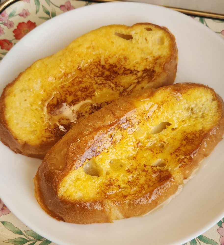 フランスパンのフレンチトースト