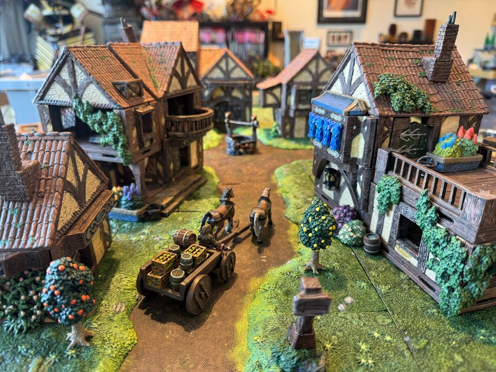 miniature Tudor style town