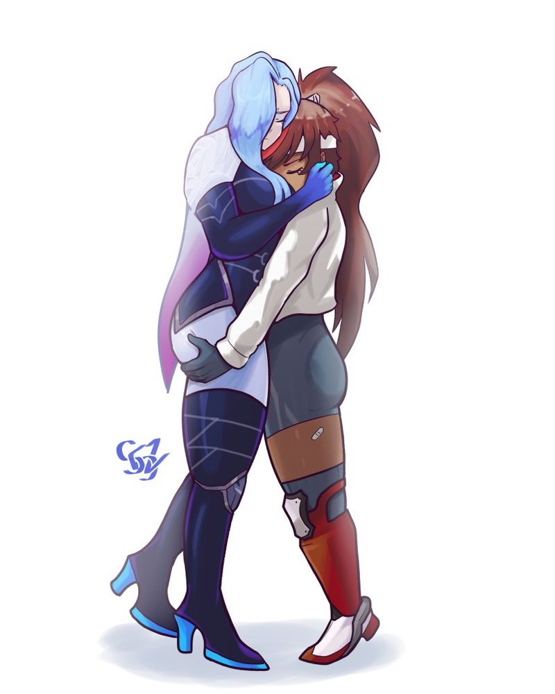 Juliette holding Estelle in these trying times.