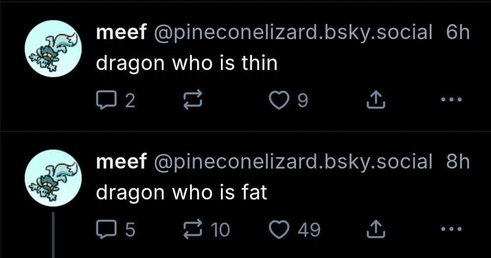 dragon who is fat 
vs
dragon who is thin notifications 