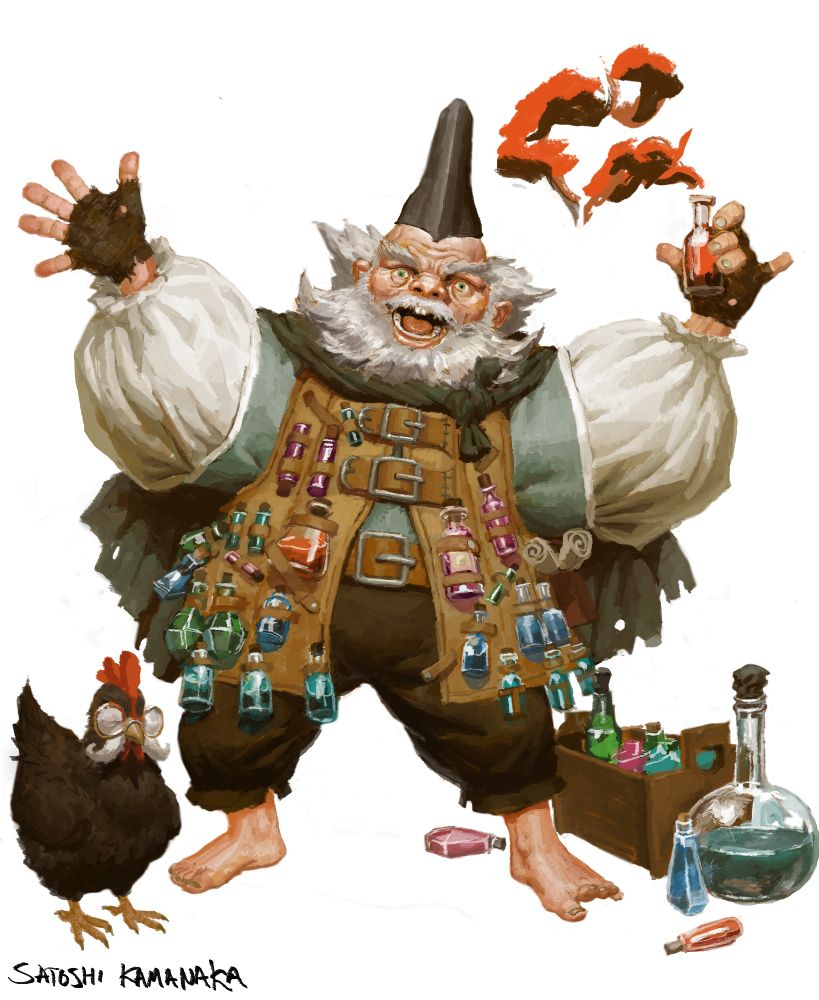 Crazy looking potion seller