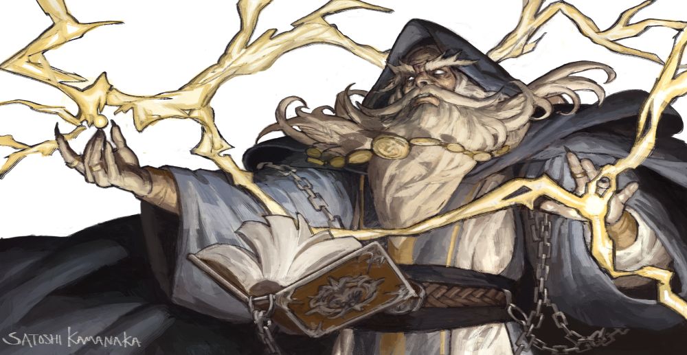 Wizard casting a spell