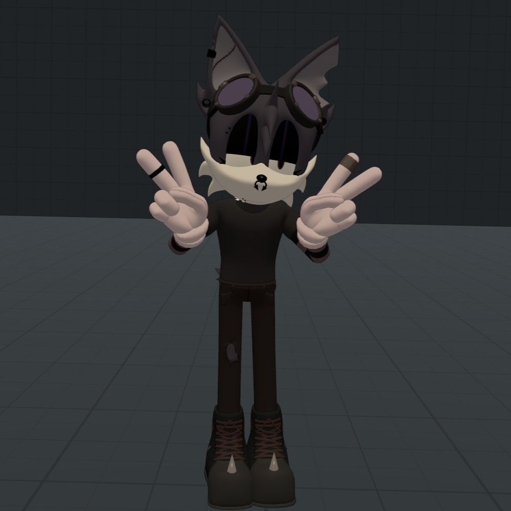 Model recently got re-worked a lot to fix several issues
----
he's no longer bean-shaped (Not as sonic-y anymore/wide looking)
has proper body proportions and looks 10x better then before!

Model is entirely made -&- Ported by @SpringyTheC_S
Character is Created and Owned by me :]