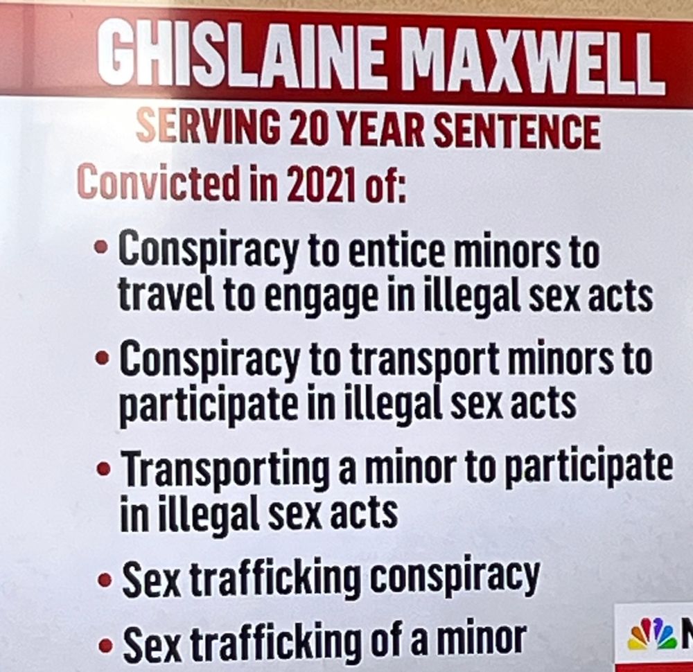 Maxwell is a convicted pedo
